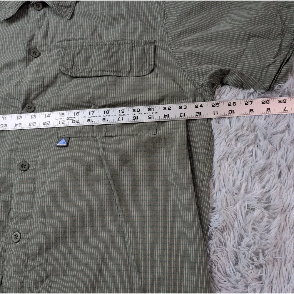 Vintage Levi's Silvertab Shirt Mens L Green Check Preppy Casual Button Up Y2K